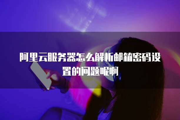阿里云服务器怎么解析邮箱密码设置的问题呢啊