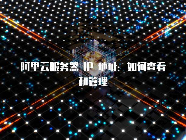 阿里云服务器 IP 地址：如何查看和管理