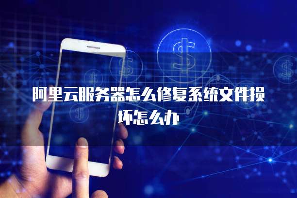 阿里云服务器怎么修复系统文件损坏怎么办