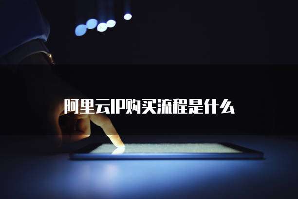 阿里云IP购买流程是什么