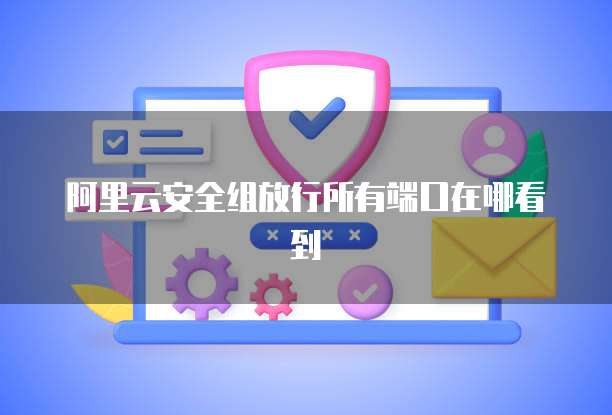 阿里云安全组放行所有端口在哪看到