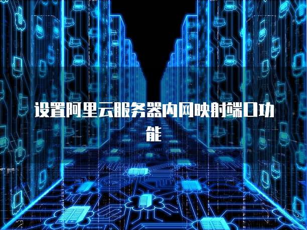 设置阿里云服务器内网映射端口功能