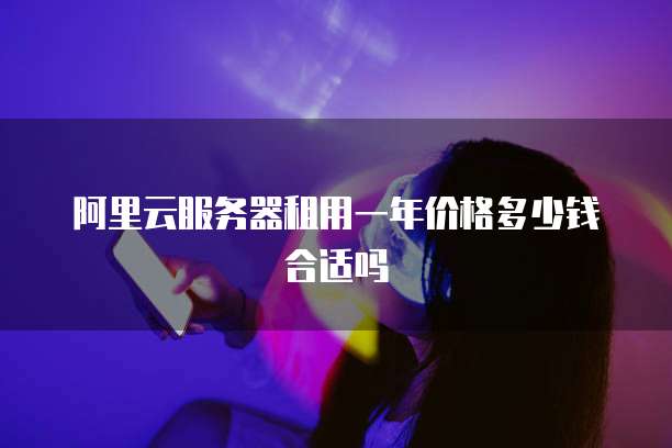 阿里云服务器租用一年价格多少钱合适吗