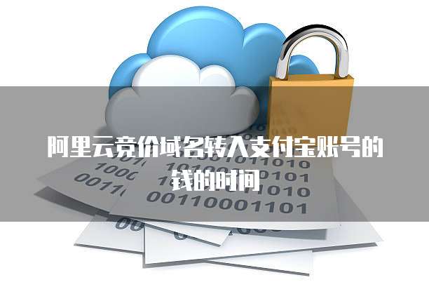 阿里云竞价域名转入支付宝账号的钱的时间