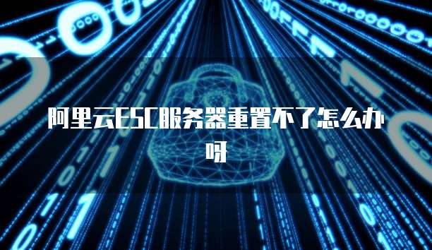 阿里云ESC服务器重置不了怎么办呀