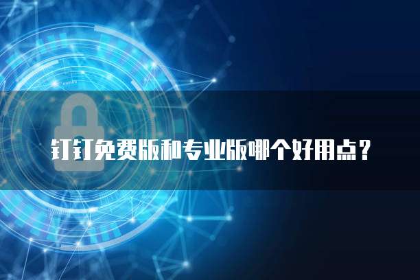 钉钉免费版和专业版哪个好用点?