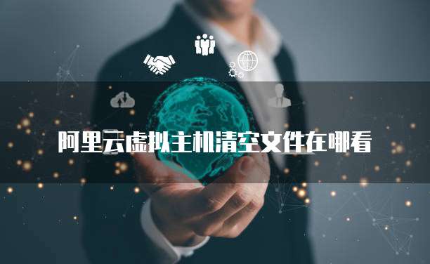 阿里云虚拟主机清空文件在哪看