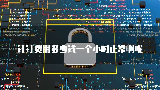 钉钉费用多少钱一个小时正常啊呢