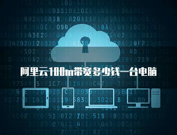 阿里云100m带宽多少钱一台电脑