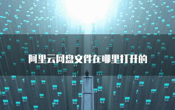 阿里云网盘文件在哪里打开的