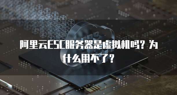 阿里云ESC服务器是虚拟机吗?为什么用不了?