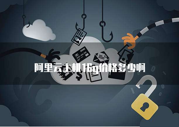 阿里云主机16g价格多少啊