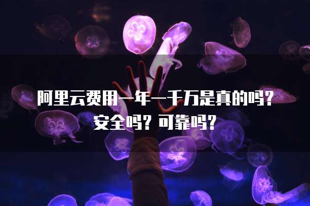 阿里云费用一年一千万是真的吗?安全吗?可靠吗?