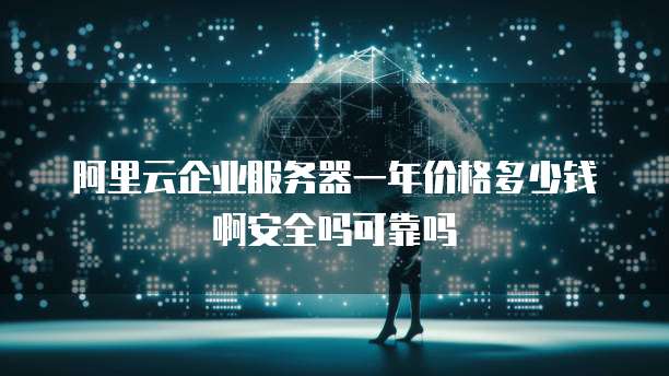 阿里云企业服务器一年价格多少钱啊安全吗可靠吗