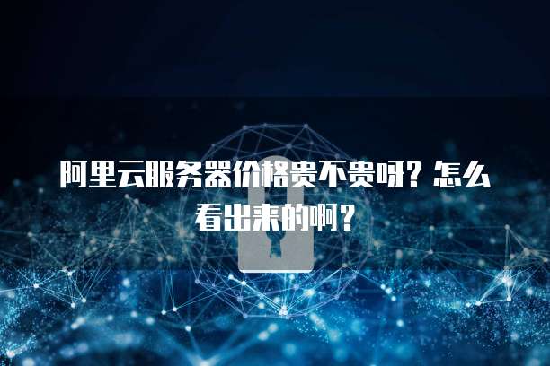 阿里云服务器价格贵不贵呀?怎么看出来的啊?