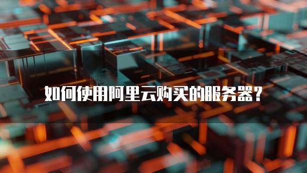 如何使用阿里云购买的服务器?