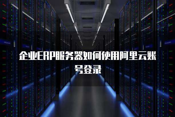 企业ERP服务器如何使用阿里云账号登录