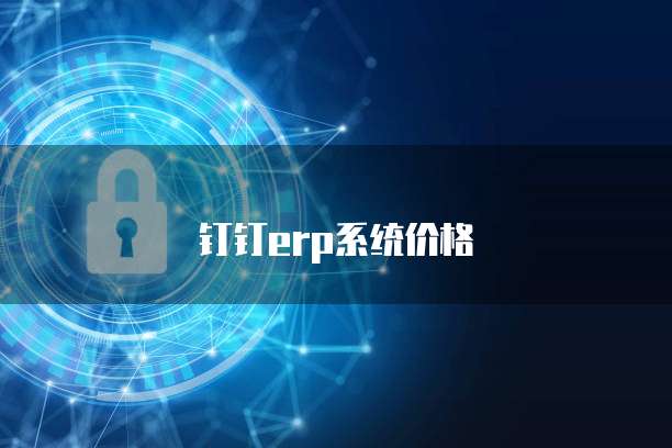 钉钉erp系统价格