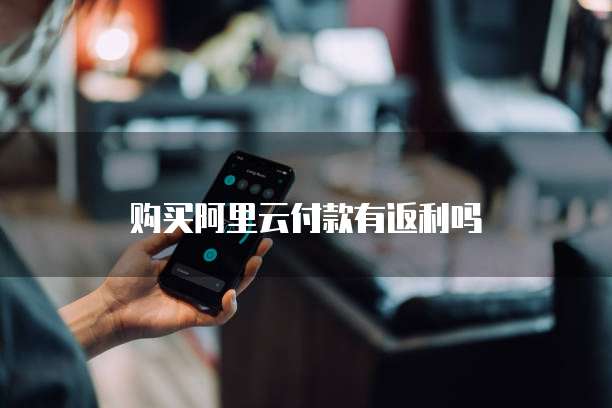 购买阿里云付款有返利吗