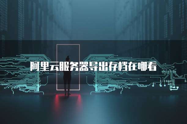 阿里云服务器导出存档在哪看