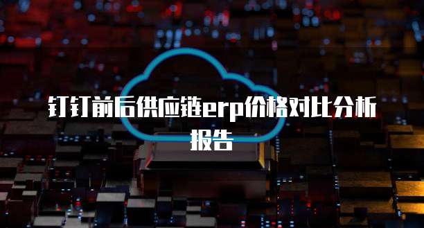 钉钉前后供应链erp价格对比分析报告