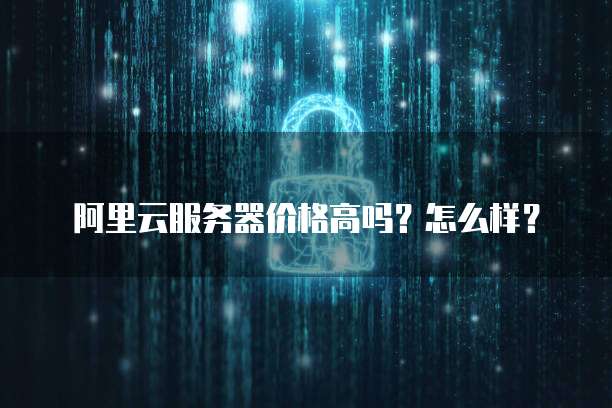 阿里云服务器价格高吗?怎么样?