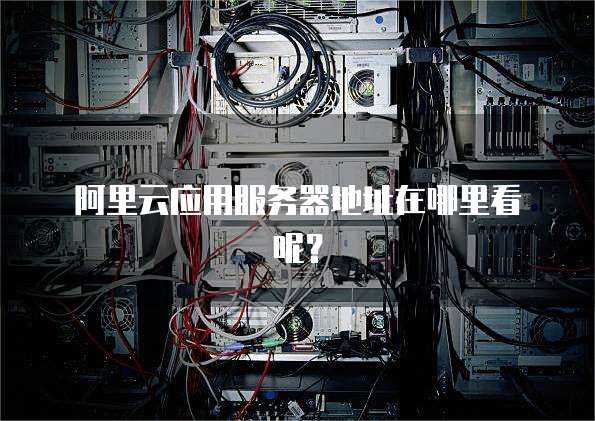 阿里云应用服务器地址在哪里看呢?