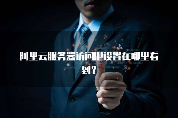 阿里云服务器访问IP设置在哪里看到？