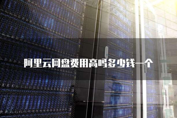 阿里云网盘费用高吗多少钱一个