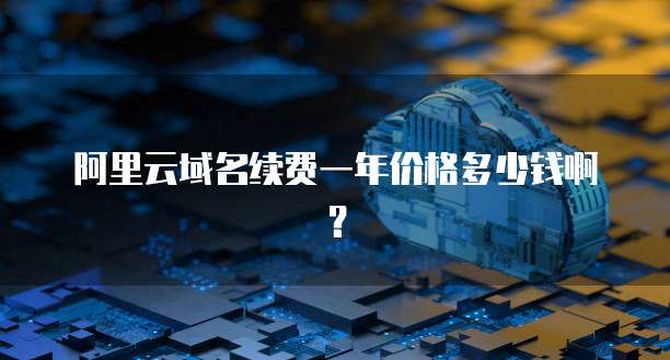 阿里云域名续费一年价格多少钱啊？