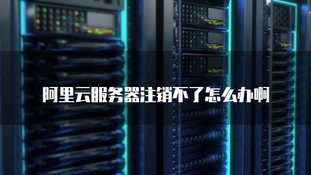 阿里云服务器注销不了怎么办啊
