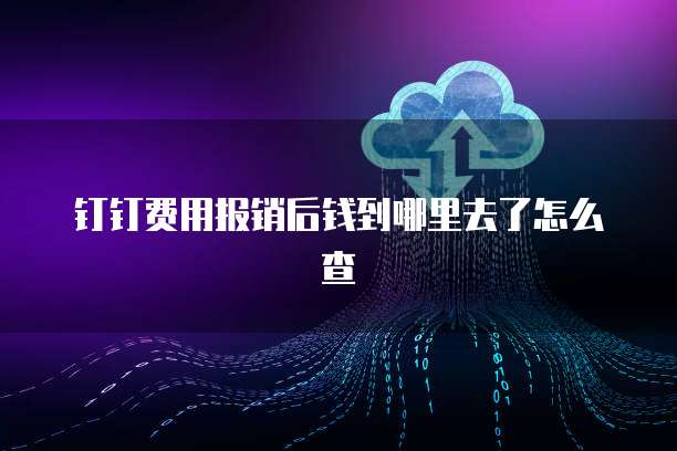 钉钉费用报销后钱到哪里去了怎么查