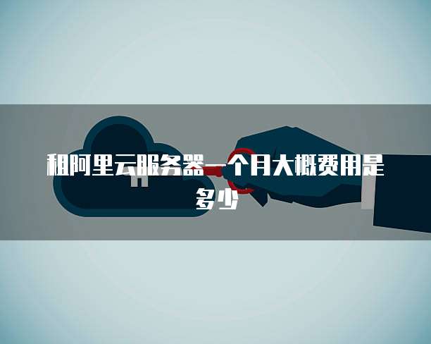 租阿里云服务器一个月大概费用是多少