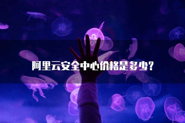 阿里云安全中心价格是多少？