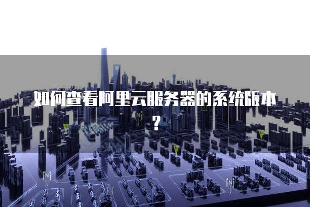如何查看阿里云服务器的系统版本?