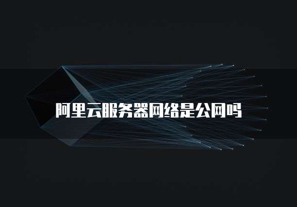 阿里云服务器网络是公网吗