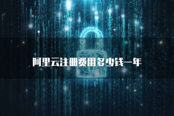 阿里云注册费用多少钱一年