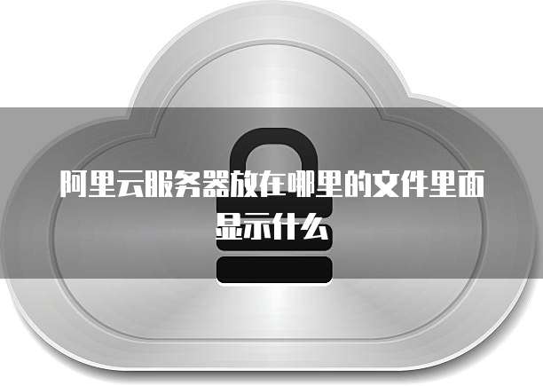 阿里云服务器放在哪里的文件里面显示什么