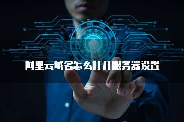 阿里云域名怎么打开服务器设置