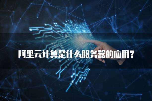 阿里云计算是什么服务器的应用?