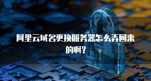 阿里云域名更换服务器怎么弄回来的啊?