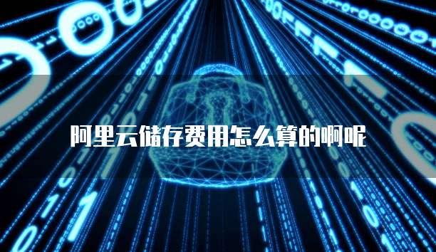 阿里云储存费用怎么算的啊呢