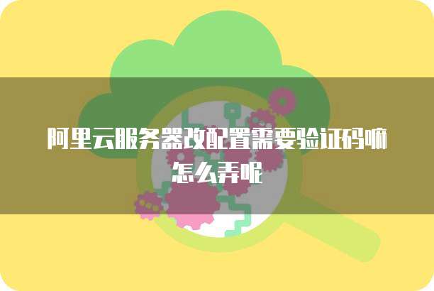 阿里云服务器改配置需要验证码嘛怎么弄呢