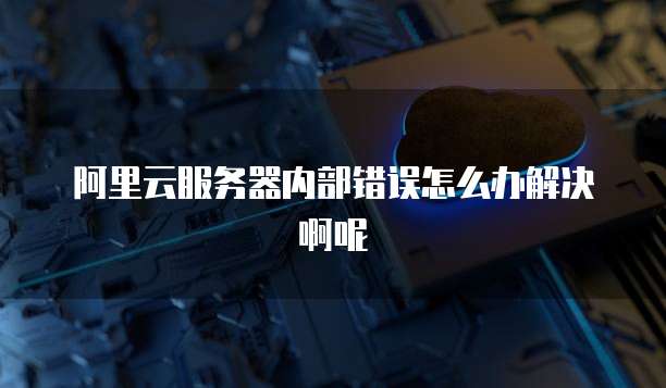 阿里云服务器内部错误怎么办解决啊呢