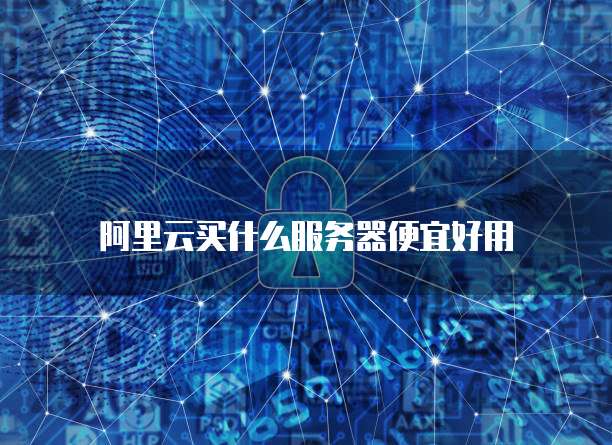 阿里云买什么服务器便宜好用