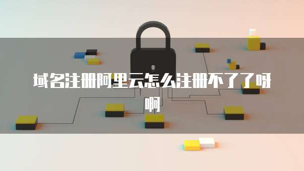 域名注册阿里云怎么注册不了了呀啊