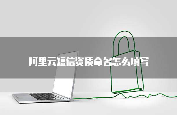 阿里云短信资质命名怎么填写
