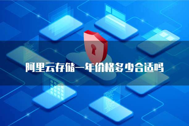 阿里云存储一年价格多少合适吗