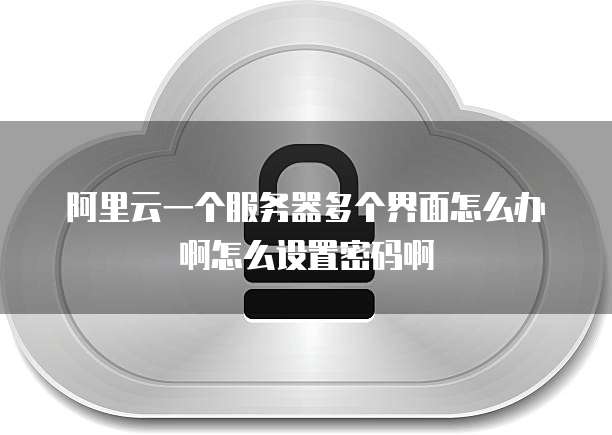 阿里云一个服务器多个界面怎么办啊怎么设置密码啊