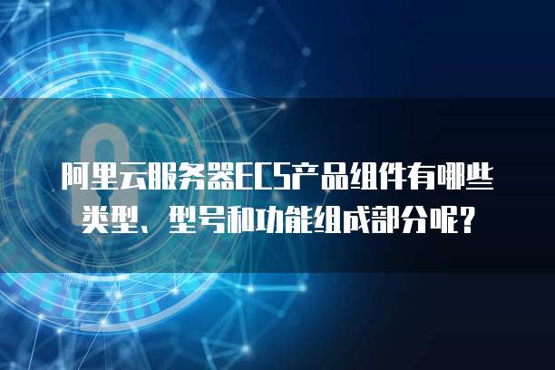 阿里云服务器ECS产品组件有哪些类型、型号和功能组成部分呢？